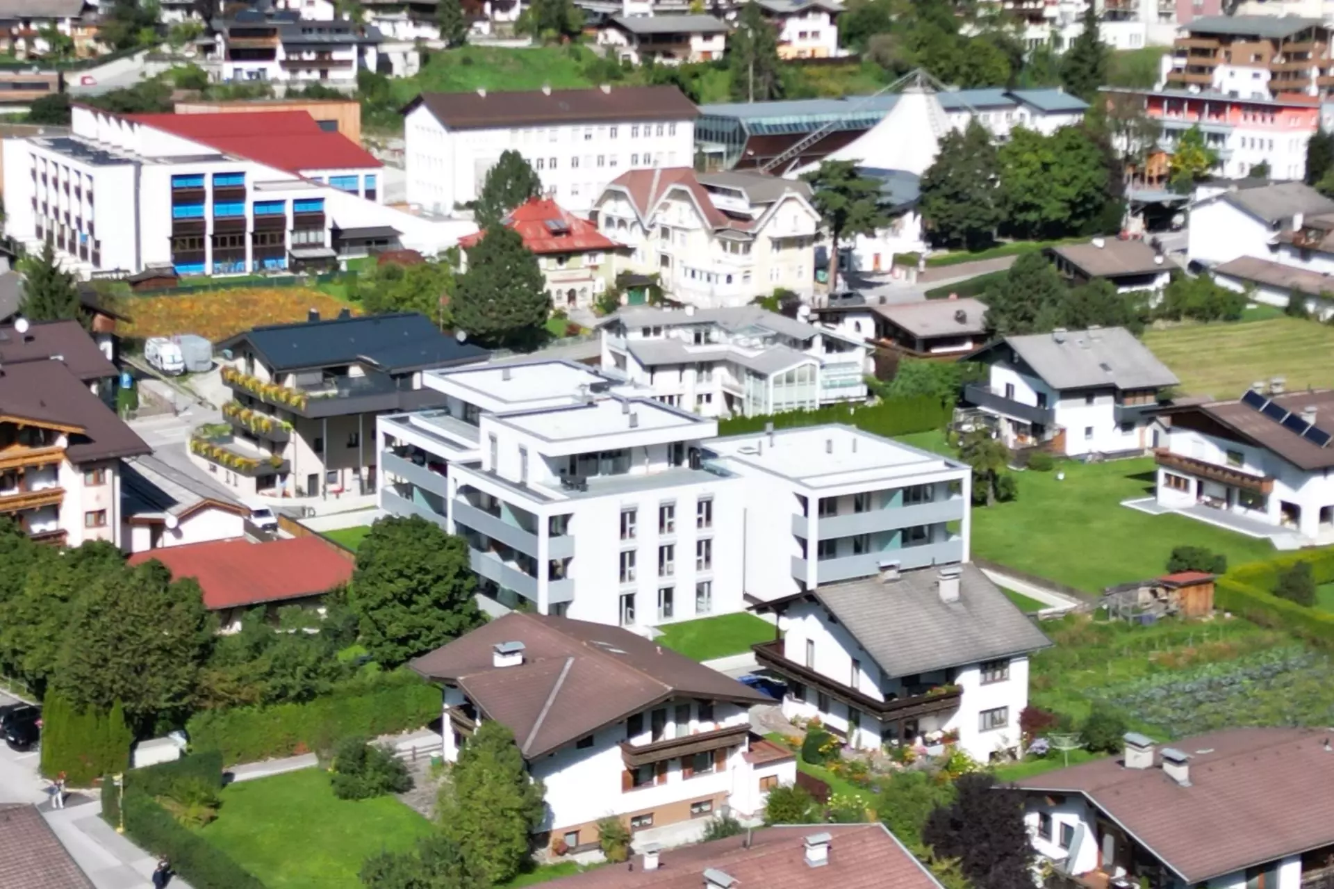 Familienwohnung mit Blick auf die Serles