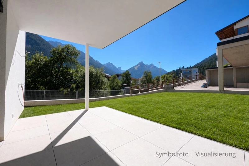 Neu bei ATH Immobilien: Sonnige Gartenwohnung in Medraz - ideal für Ihre junge Familie!