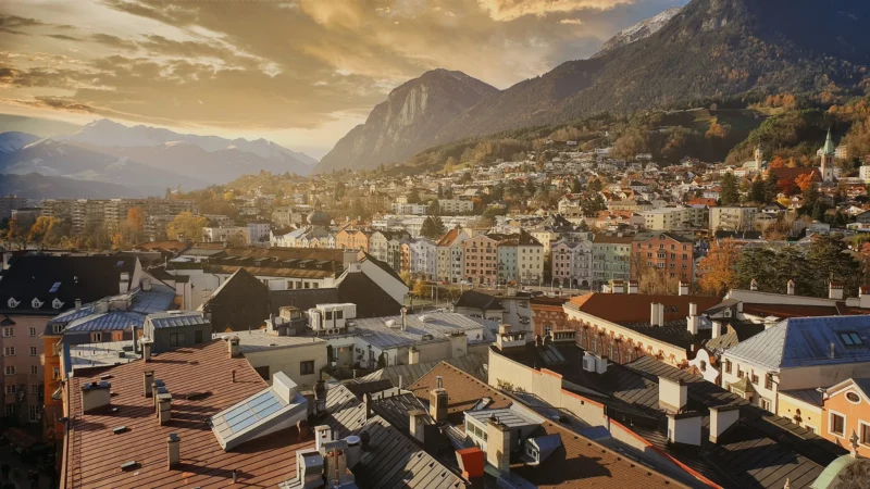 Innsbruck-Tirol in der Abendsonne